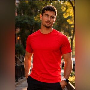 REI Co op Performance Tee Red Mens Large Athletic Hiking Lightweight Shirt
